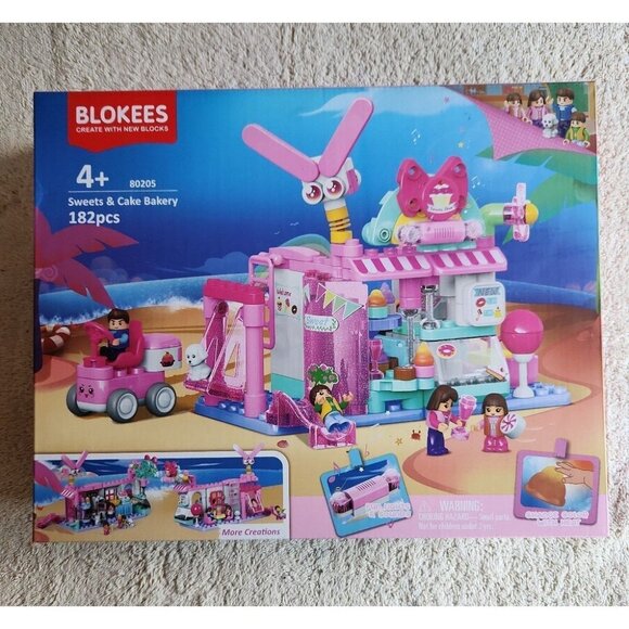 Girls Bakery Playset Building Blocks - Picture 1 of 12